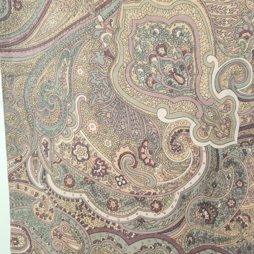 RLL Lauren Ralph Lauren Dusty Mauve &‎ Tan Paisley Standard Pillowcase - Picture 3 of 6